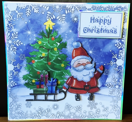 Santa with Presents by Elizabeth Emery