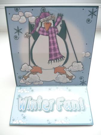 Brand New Penguin & Snowballs Christmas 5 Minute Easel Card Featured Gallery Photo