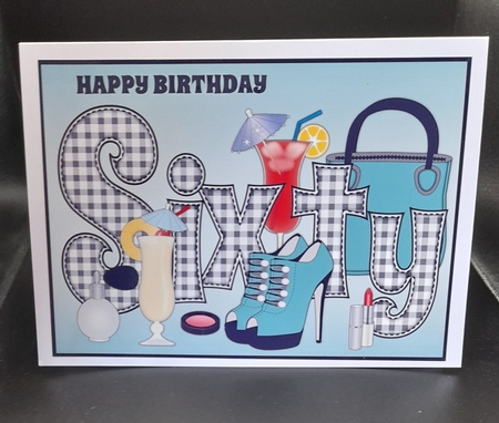 Special Birthday SIXTY a5 by Lizzie Hartwell
