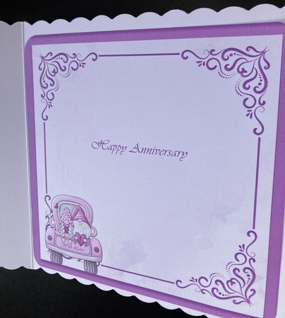 Anniversary Love Gnomes Insert Purple by Lizzie Hartwell