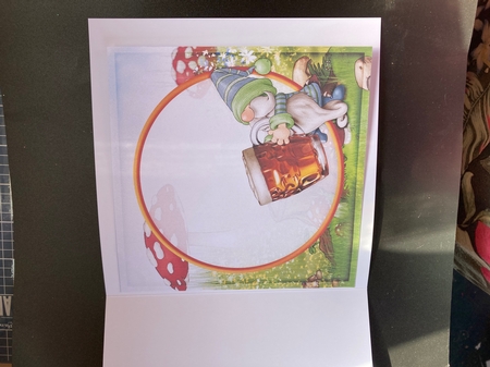Beer Gnome 7x7 Quick Card Insert by Lizzie Hartwell
