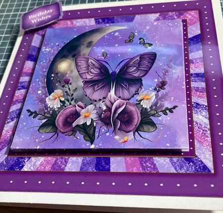 Butterfly and moon 2 by Lizzie Hartwell