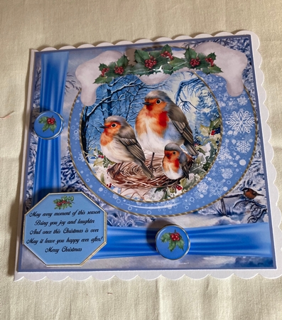 Framed Christmas family card front 5 by Lizzie Hartwell