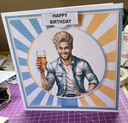 Birthday Cheers Three  by Lizzie Hartwell