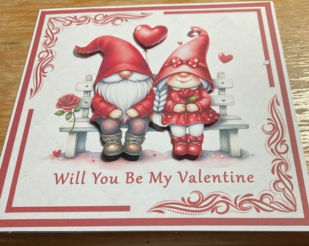Valentines Day Gnome Couple by Lizzie Hartwell