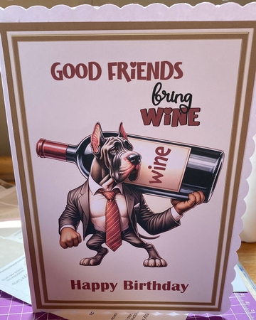 Good Friends Bring Wine by Lizzie Hartwell