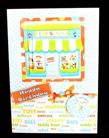 Toy Shop Birthday Card 6th/7th/8th by Lizzie Hartwell