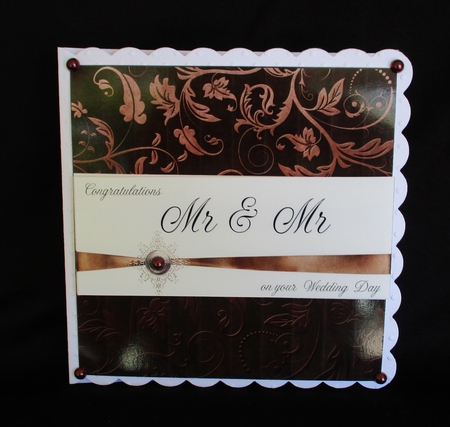 Mr & Mr Wedding Day Topper by Lizzie Hartwell