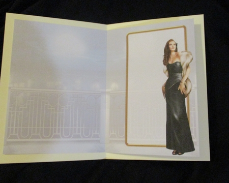 Art Deco Lady Pearl Christmas (black) Insert by Lizzie Hartwell