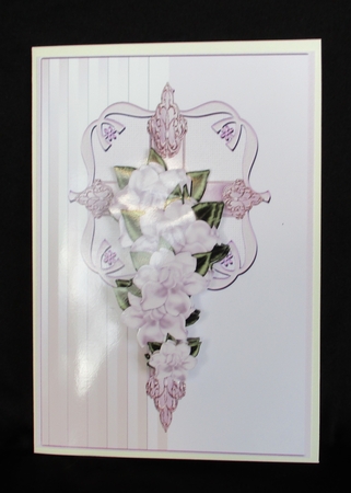 Sympathy Cross & Gardenias by Lizzie Hartwell