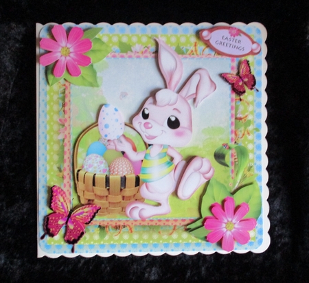 Pink Easter Bunny by Lizzie Hartwell