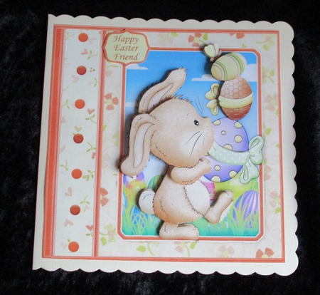 Easter Eggstravaganza Easter Bunny & Eggs Decoupage Mini Kit by Lizzie Hartwell