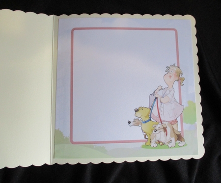 Dog Walker Dudess 8x8 Quick Card Insert by Lizzie Hartwell