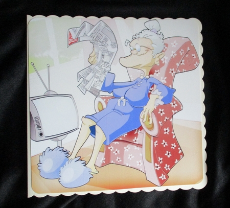  Granny Cool 8x8 Quick Card by Lizzie Hartwell