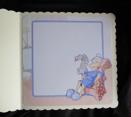  Granny Cool 8x8 Quick Card Insert by Lizzie Hartwell