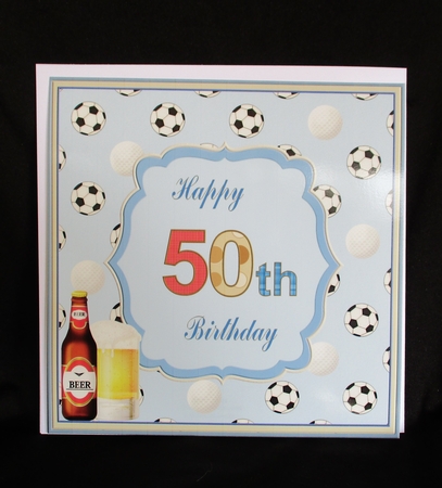 Happy 50th Birthday Topper by Lizzie Hartwell