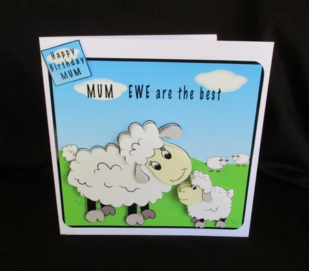 MUM - Ewe are the best - decoupage by Lizzie Hartwell