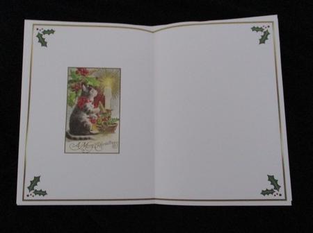 Merry & Bright Christmas Blank Insert by Lizzie Hartwell
