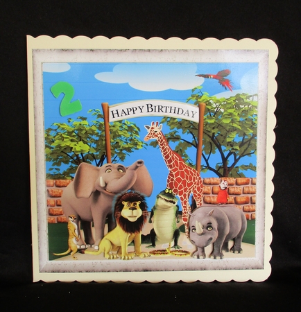 Age Card 1-9 Zoo Animals by Lizzie Hartwell