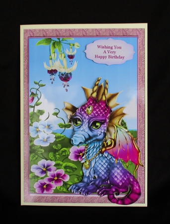 Sweet Little Purple Dragon by Lizzie Hartwell