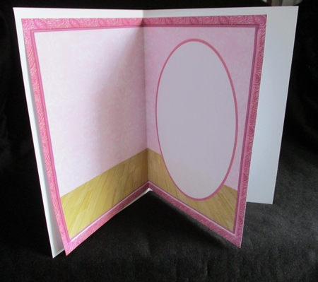 Room In A Pink Frame Insert by Lizzie Hartwell