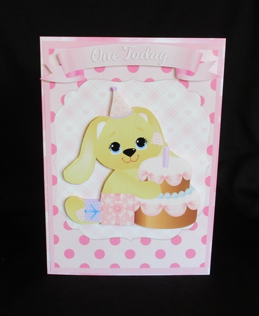 5x7 FIRST BIRTHDAY MINI KIT - PINK by Lizzie Hartwell