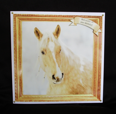 PALAMINO HORSE UNIVERSAL WITH WIDE SELECTION OF SENTIMENTS by Lizzie Hartwell