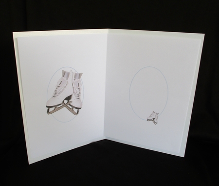the ice skates blue insert by Lizzie Hartwell