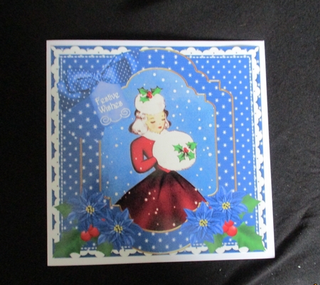 Winter Lady Festive Wishes Fancy 8in Step by Step by Lizzie Hartwell