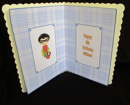 Happy 8th Birthday William Insert by Lizzie Hartwell