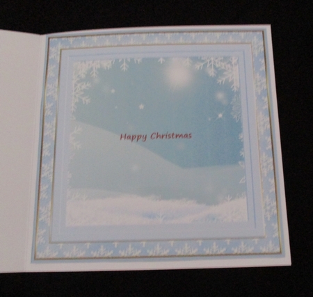 Winter Snowflakes approx: 8x8ins Insert 1 by Lizzie Hartwell