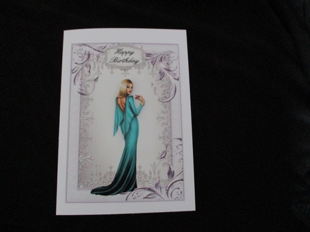 Gateway to Paradise - A5 card front with decoupage by Lizzie Hartwell