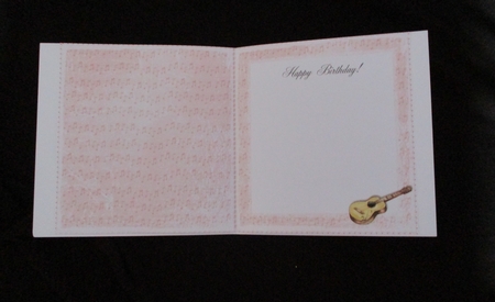 Elvis themed birthday card insert for 6 x 6 card measures 11x 6 by Lizzie Hartwell