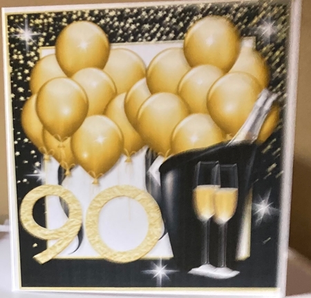 Gold Balloons 90 by Lizzie Hartwell
