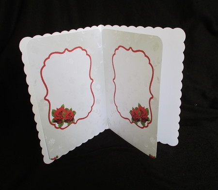 Champagne & Roses Ruby Wedding Anniversary Insert by Lizzie Hartwell