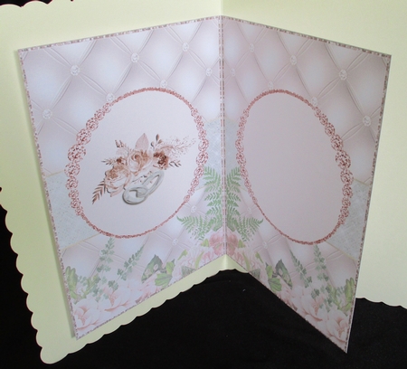 Rose Gold First Anniversary Card Insert by Lizzie Hartwell