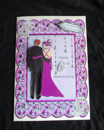 6th Wedding Anniversary card - iron by Lizzie Hartwell