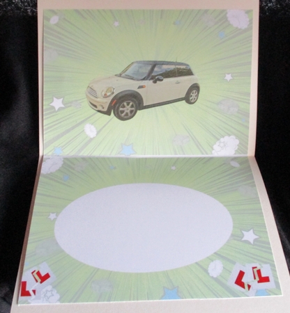 Insert for Driving Test Pass - Cream Mini cup 924853_3656 by Lizzie Hartwell