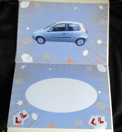 Insert for Driving Test Pass, silver blue Fiat Punto cup 928421_3656 by Lizzie Hartwell