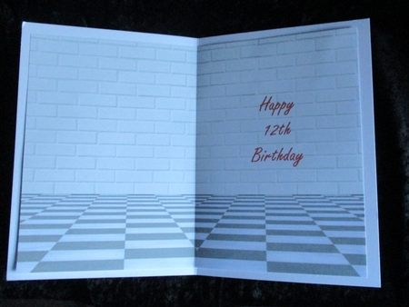 Happy 12th Birthday Insert by Lizzie Hartwell
