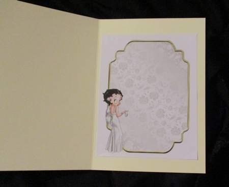 Matching blank insert for the design sheet - Art Deco Christmas by Lizzie Hartwell