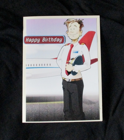 Airline Pilot Dude (Red) by Lizzie Hartwell