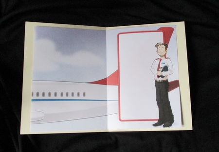 Airline Pilot Dude (Red) Insert by Lizzie Hartwell