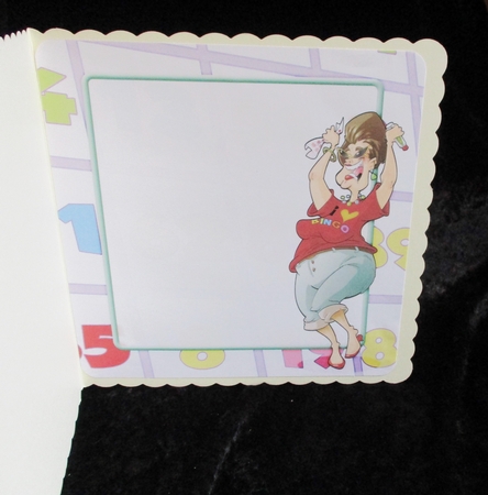 Bingo Queen Red 8x8 Insert by Lizzie Hartwell