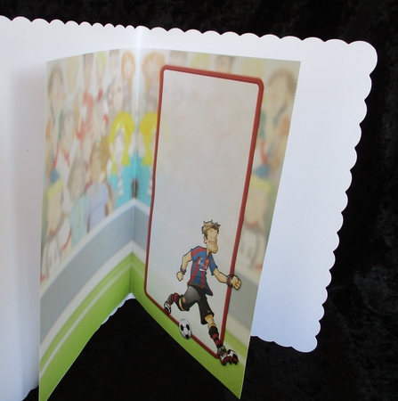 Football Dude Spanish Red and Blue Insert by Lizzie Hartwell