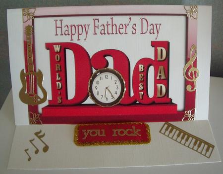 Best Dad Red Ornament A4 by Elizabeth Martin