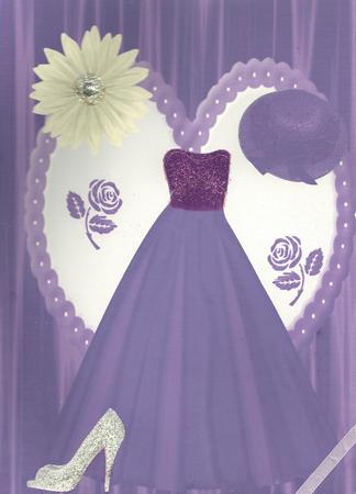 Beautiful Purple Evening Gown A4 Featured Gallery Photo