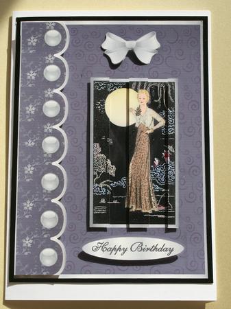 Glamour Girl in the Orient A4 Card Front by Elizabeth Shepphard