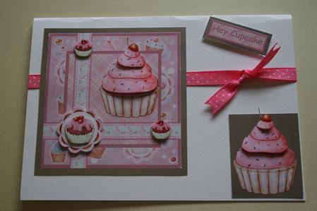 I Love Cupcakes Quick Card with Decoupage 2 by Elizabeth Shepphard
