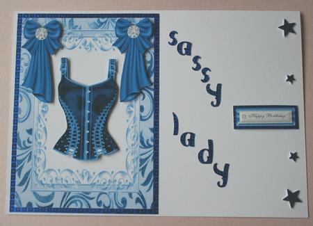 Gorgeous Electric Blue Basque! by Elizabeth Shepphard